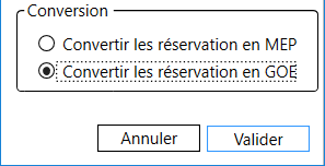 Choix Conversion